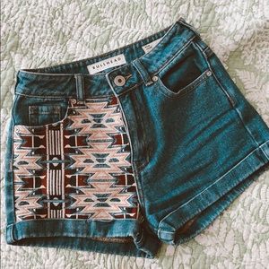 High waisted pacsun denim shorts